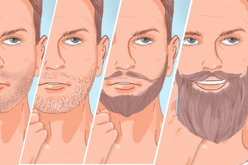 Facial hair growing enhancement