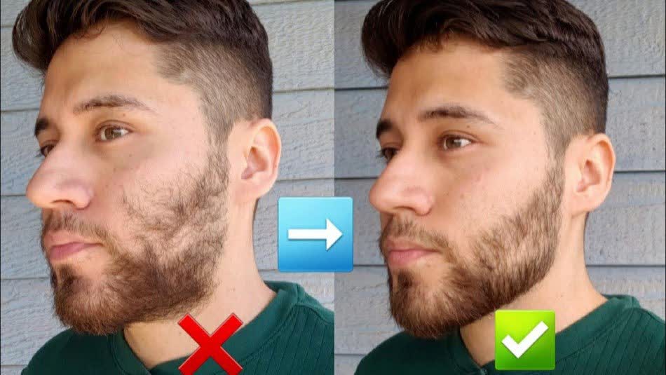 A lifehack how to make your short beard look fuller